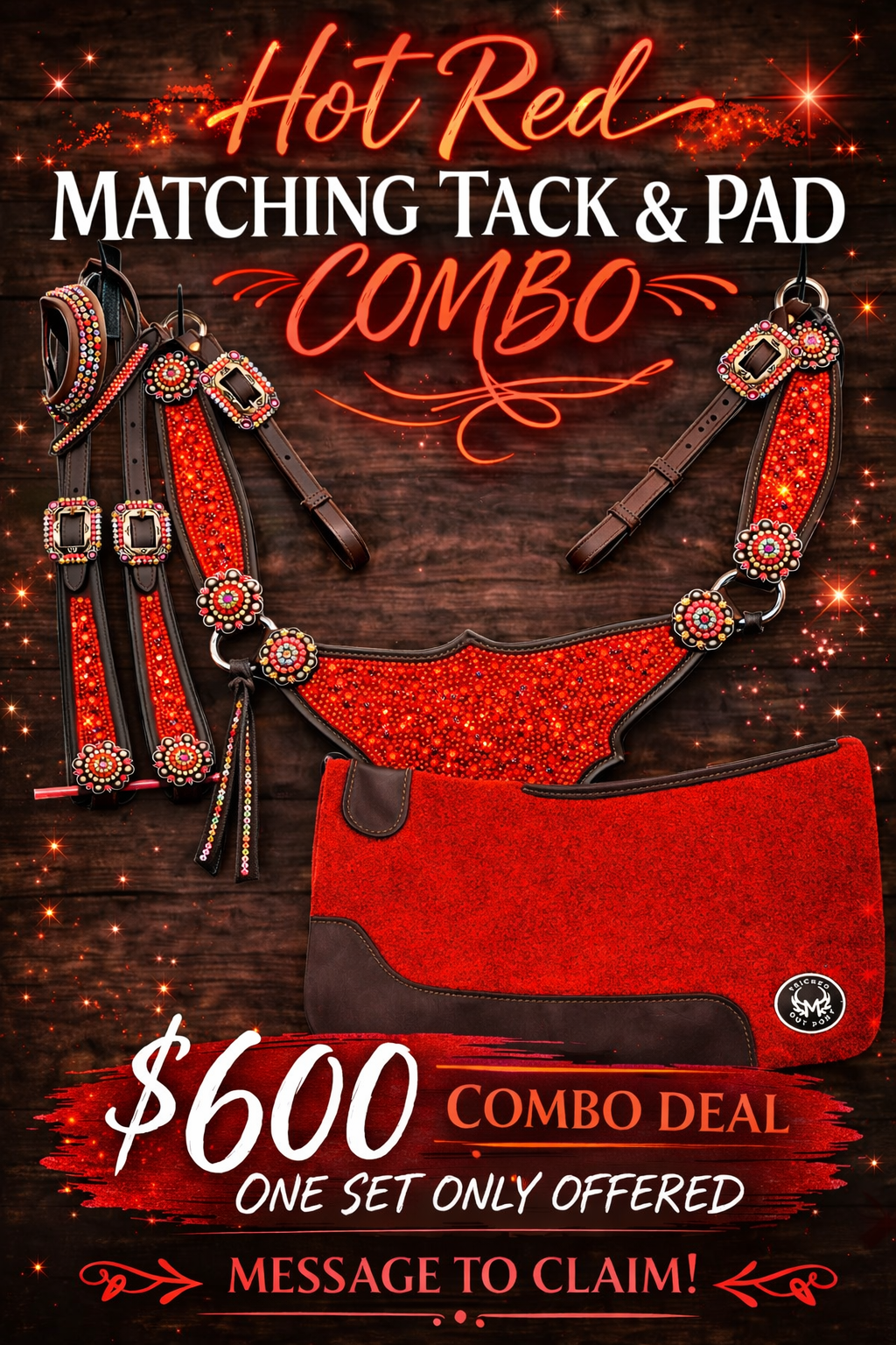 Red Bling combo set