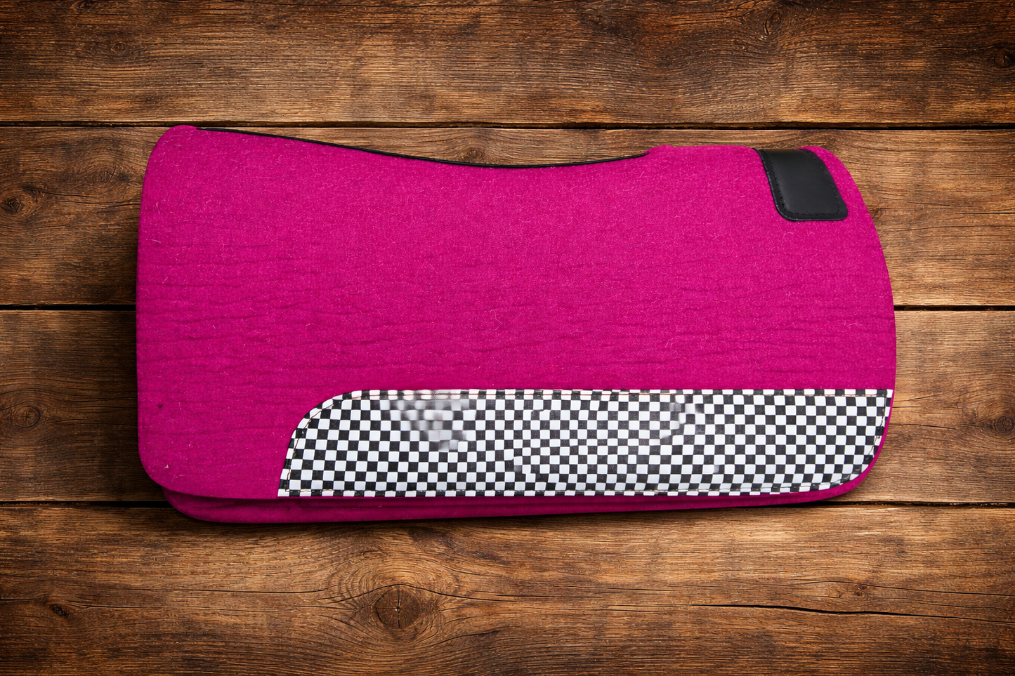 Pink Checkered wool pad