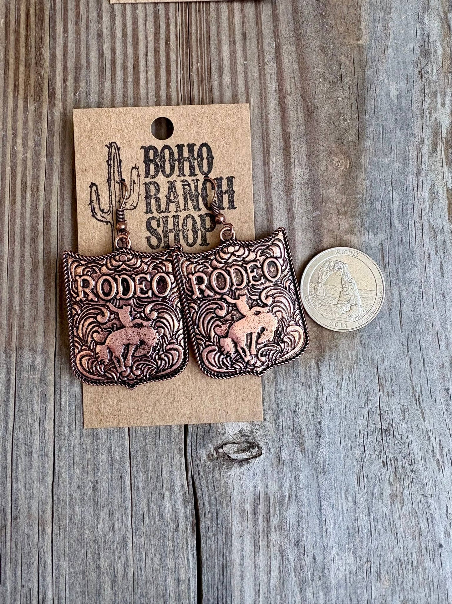 Western RODEO Pendant Dangle Earrings