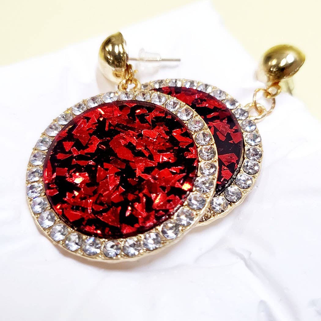 Rhinestone Dangle Earrings