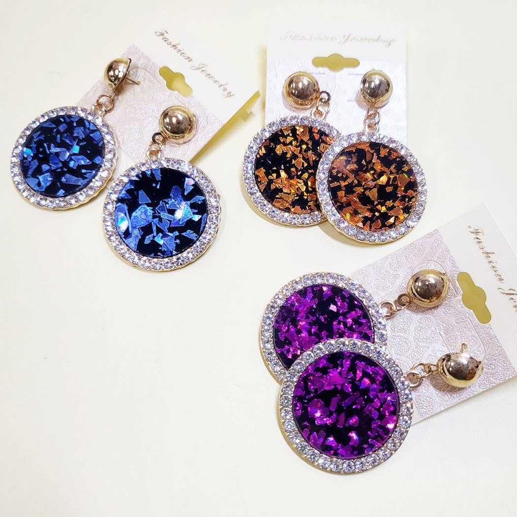 Rhinestone Dangle Earrings