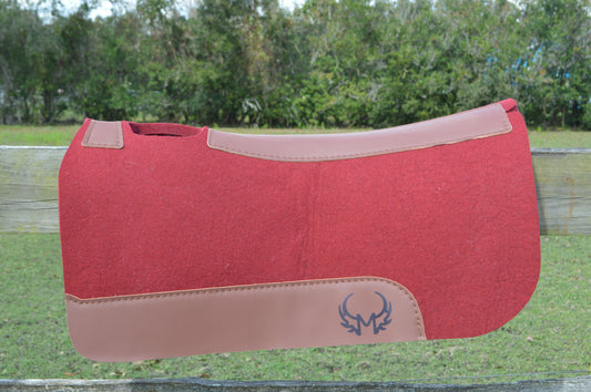 BURGUNDY SADDLE PAD