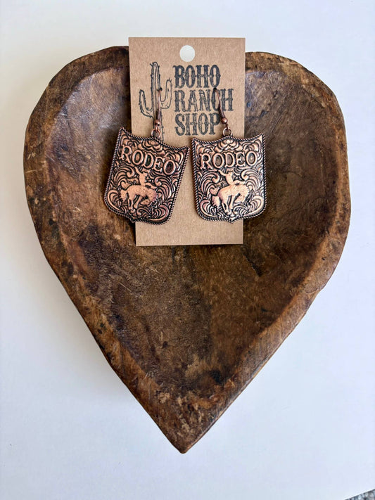 Western RODEO Pendant Dangle Earrings