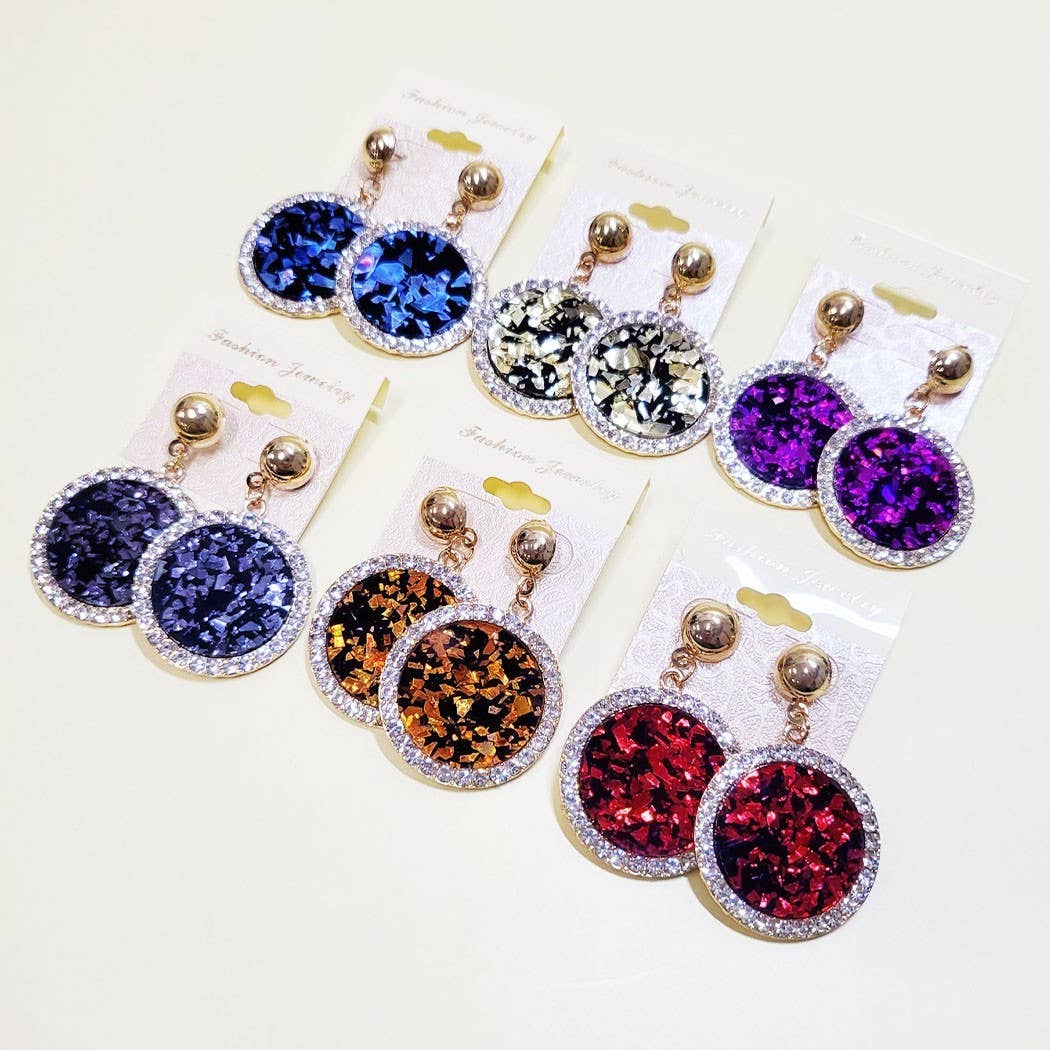 Rhinestone Dangle Earrings