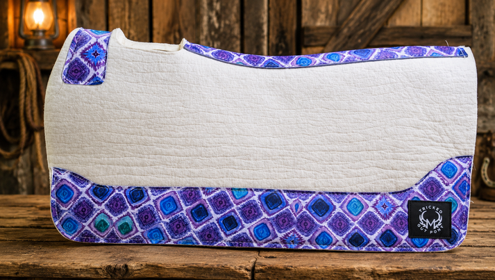 Purple Aztec Wool Saddle Pad – Tricked Out Pony