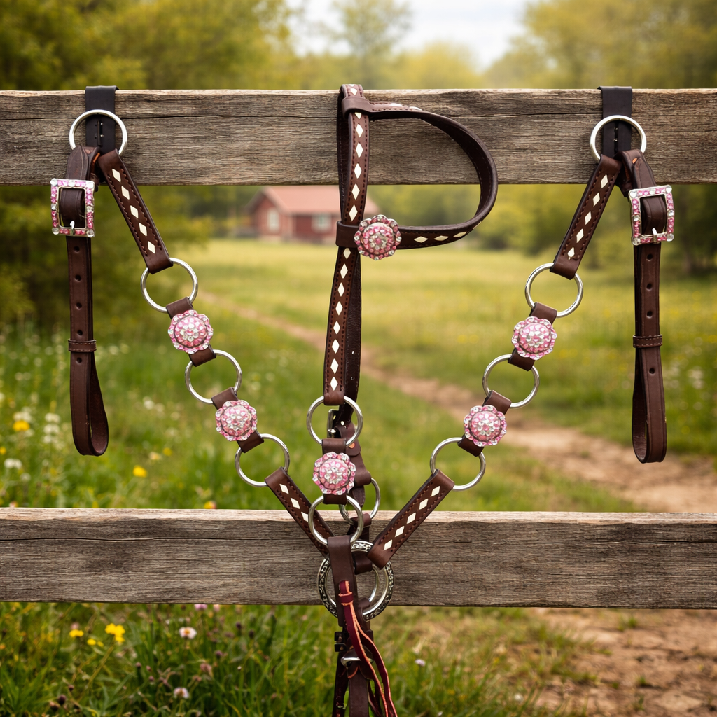 Pink Bling Concho Set
