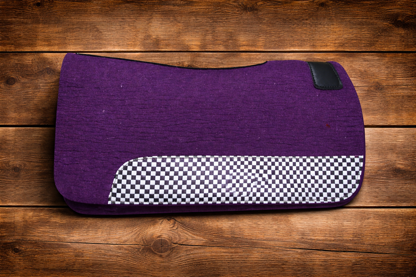 Purple Checkered wool pad