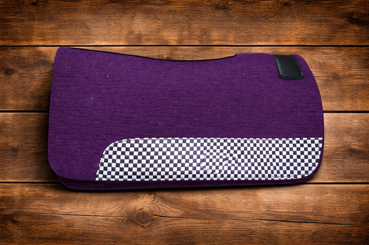 Purple Checkered wool pad