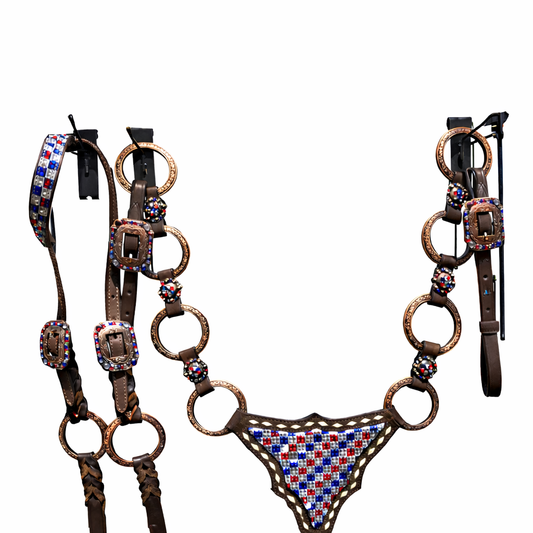 Red White and Blue Bling set